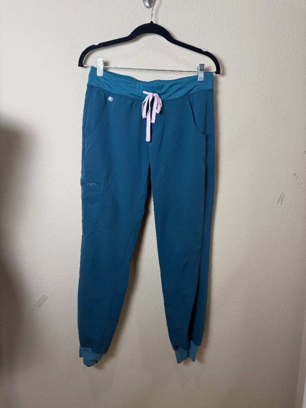 FIGS Zamora Jogger Scrub Scrubs Pants Teal Size Small